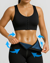 Caprina | Sportlegging Dames High Waist - Neopreen Tailleband