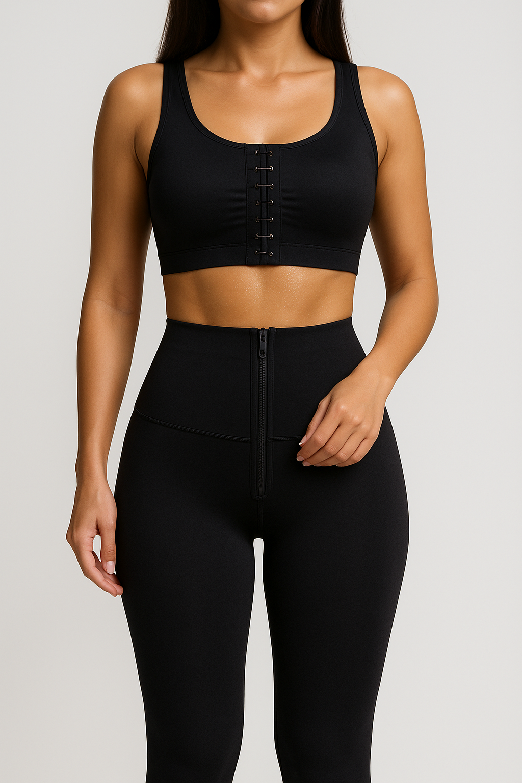 Caprina | Sportlegging Dames High Waist - Neopreen Tailleband