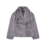 Noemi | Luxe Cropped Faux Fur Jas voor Dames - Elegant en Super Trendy