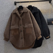 Nyla | Dames Lange Winterjas - Zachte Pluche, Casual Oversized 1