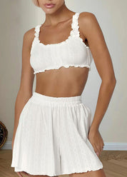 Yske | Loungewear Set  Dames met Ruches - Comfortabele Pasvorm