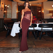 Vedara | Luxe Maxi Jurk met Kant Detail