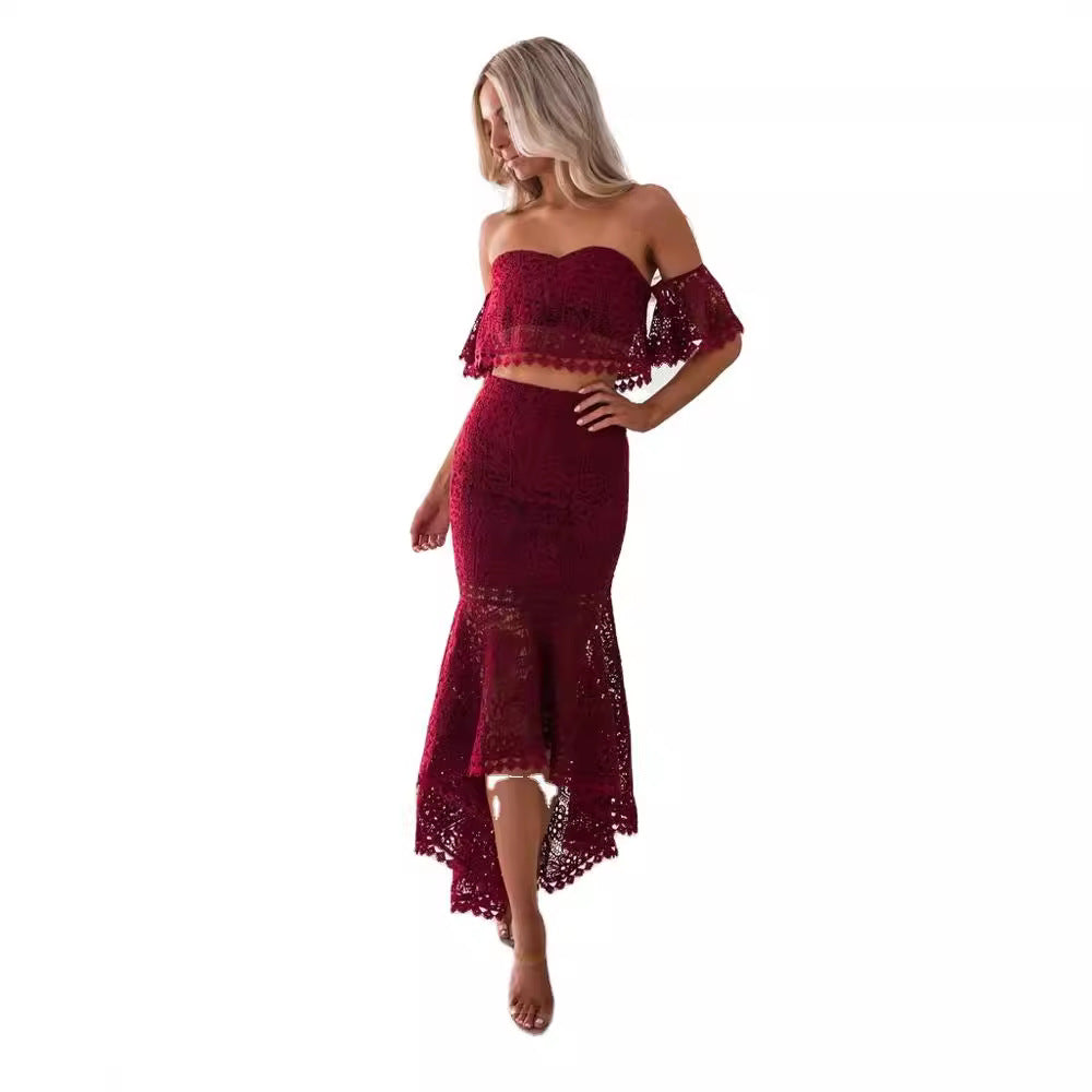 Lexi | Elegante Co-ord Set – Bustier Top & Kokerrok Dames