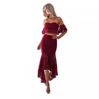 Lexi | Elegante Co-ord Set – Bustier Top & Kokerrok Dames