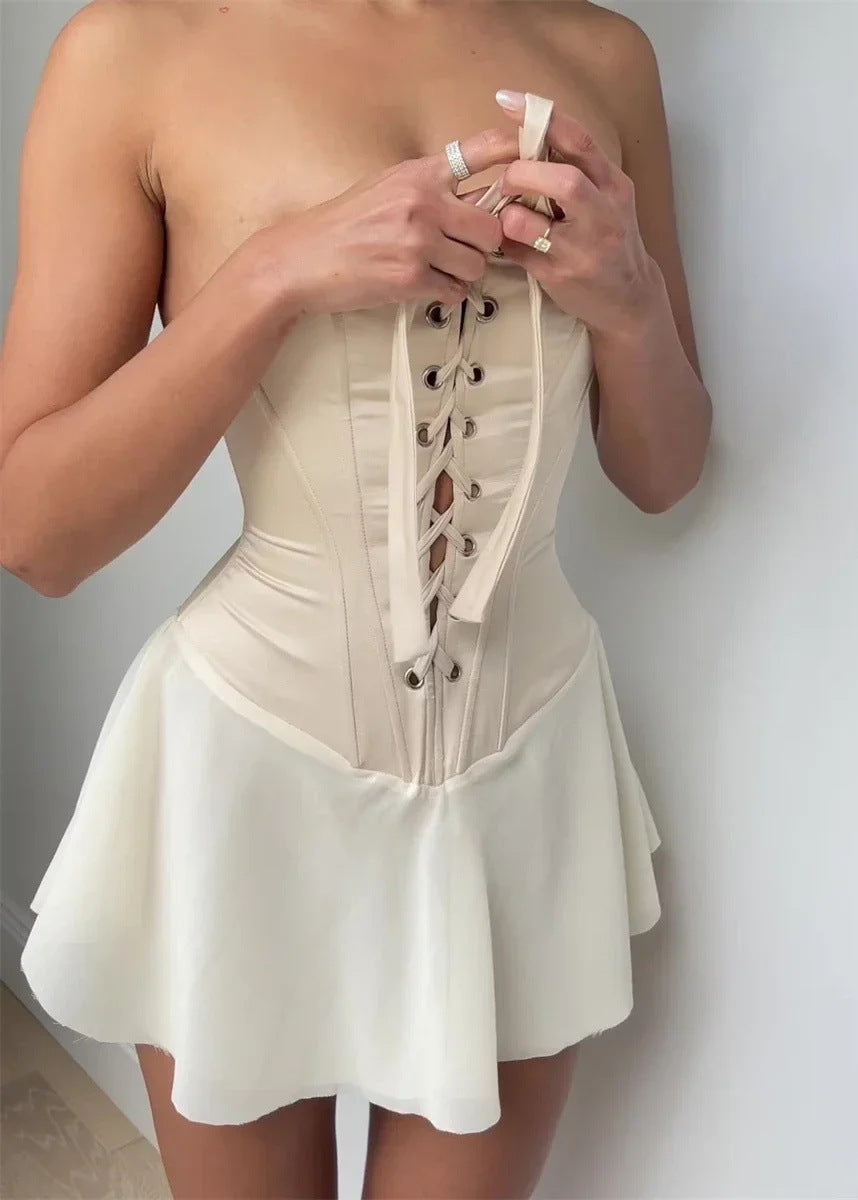 Ziah | Corset Mini Jurk Dames – Mouwloos en Elegant