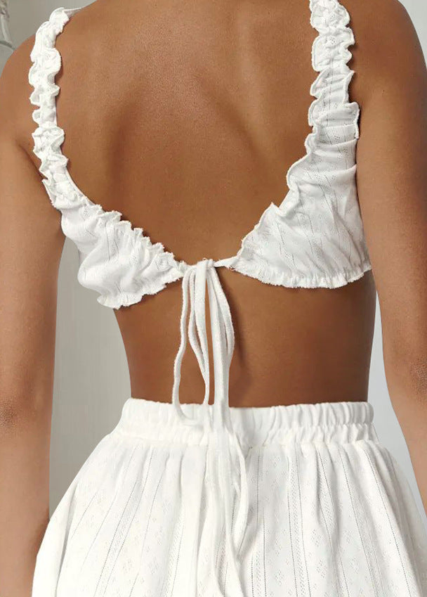 Yske | Loungewear Set  Dames met Ruches - Comfortabele Pasvorm