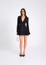 Zuna | Geplooide Blazer Jurk Dames – Chic & Elegant