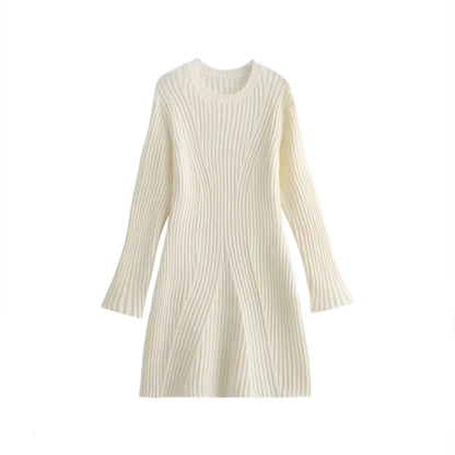 Jacky | Comfy Midi Jurk Met Lange Mouwen