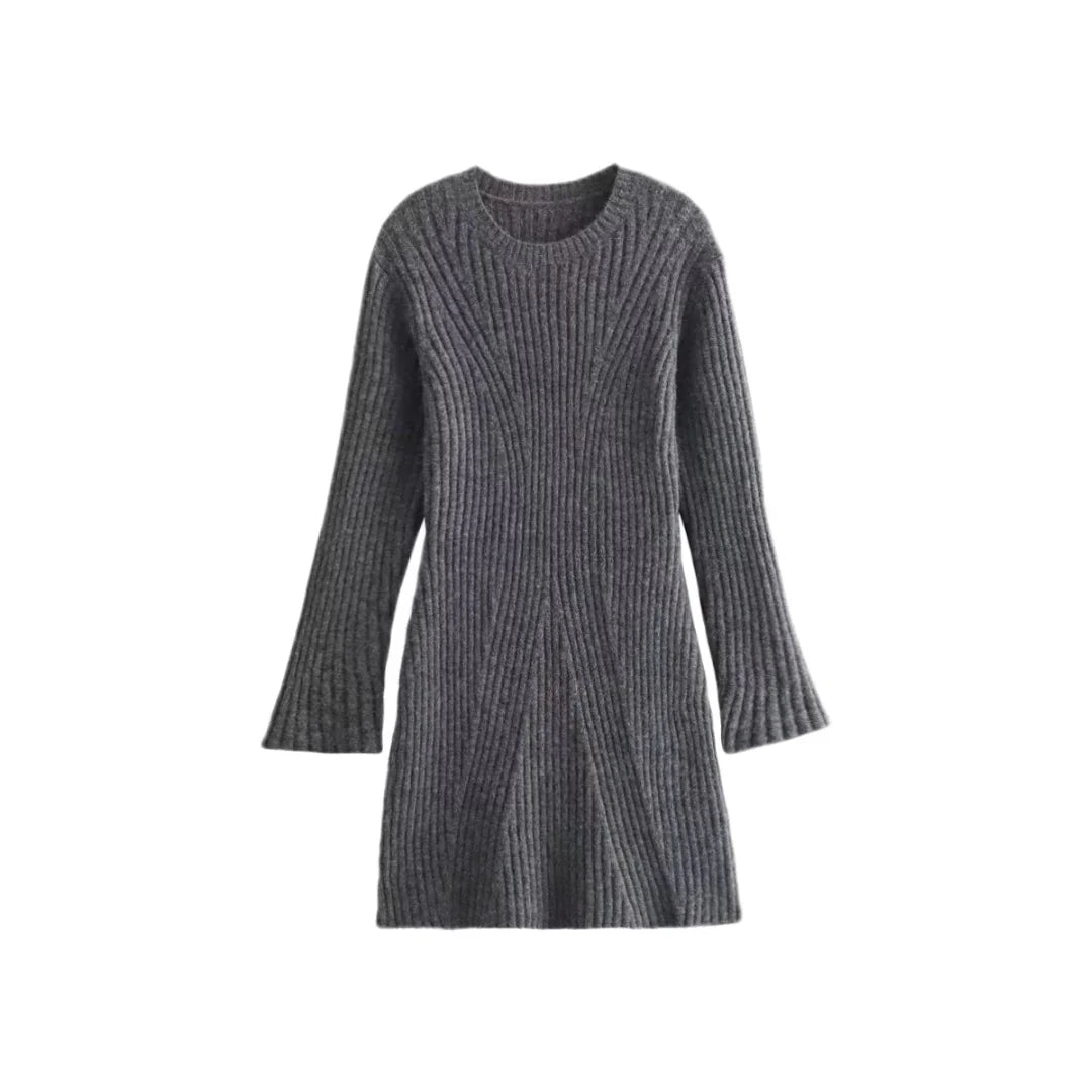 Jacky | Comfy Midi Jurk Met Lange Mouwen