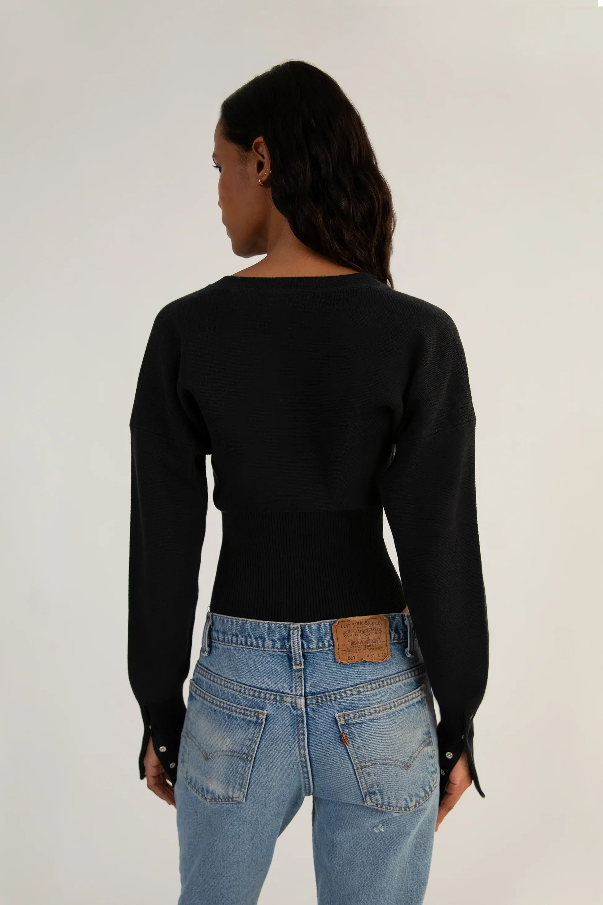 Bertina | Elegante Stretch Vesttop - Gebreide Stof – Getailleerd & Elegant