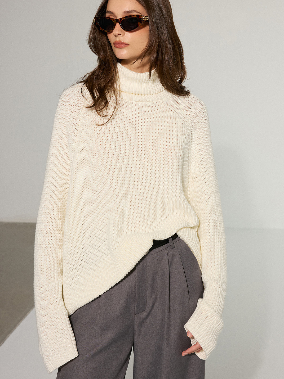 Olivier | Dames Oversized Coltrui - Gebreide Stijl, Comfortabel en Trendy 4