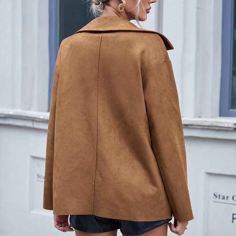 Oly | Tussenjas van Hoogwaardig Suède voor Dames - Stijlvol en Veelzijdig