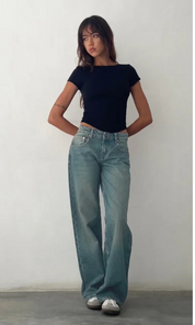 Roja | Straight-Leg Jeans met Lage Taille – Trendy Dames Broek