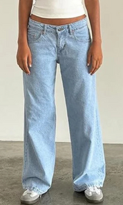 Roja | Straight-Leg Jeans met Lage Taille – Trendy Dames Broek