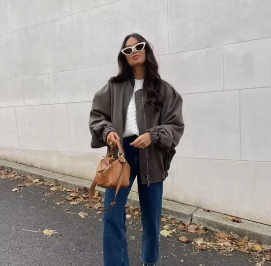 Oona | Dames Oversized Bomberjack - Lichtgewicht en Comfortabel
