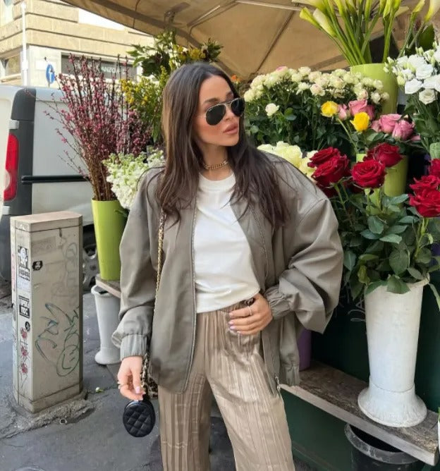 Oona | Dames Oversized Bomberjack - Lichtgewicht en Comfortabel