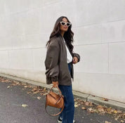 Oona | Dames Oversized Bomberjack - Lichtgewicht en Comfortabel