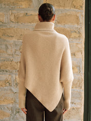 Pablo | Dames Poncho-Sweater - Gebreid met Metalen Accenten, Comfortabel en Trendy 5