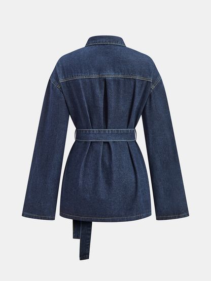 Riana | Denim Jas voor Dames - Regular Fit met Riem