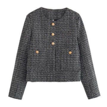 Joëlla | Elegant Dames Jasje met Ronde Halslijn - Getailleerd Design