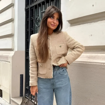 Joëlla | Elegant Dames Jasje met Ronde Halslijn - Getailleerd Design