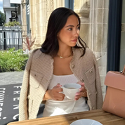 Joëlla | Elegant Dames Jasje met Ronde Halslijn - Getailleerd Design