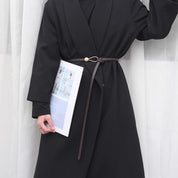 Rina | Dames Riem - Gouden Gesp, Verstelbare Knoopriem 6