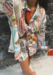 Rio | Comfortabele Zomerset met Trendy Print - Shirt & Shorts