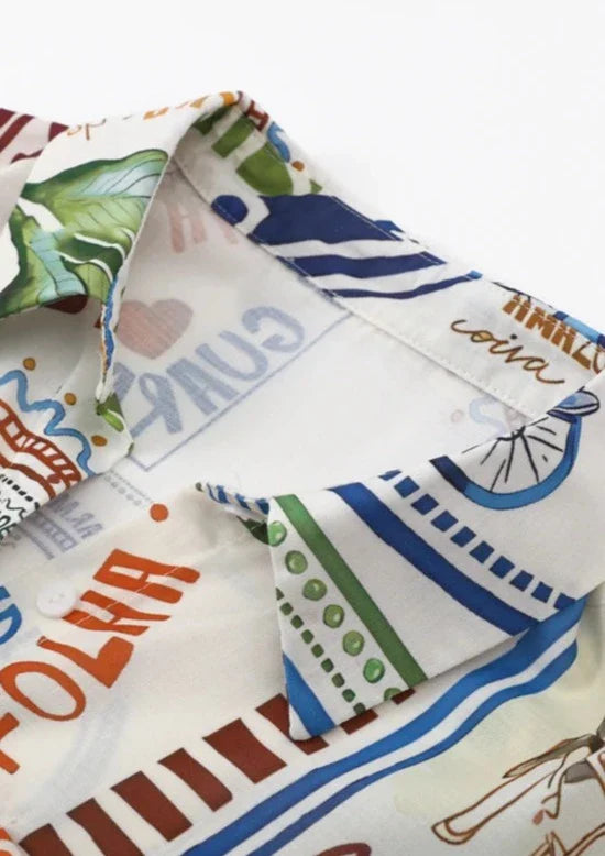 Rio | Comfortabele Zomerset met Trendy Print - Shirt & Shorts