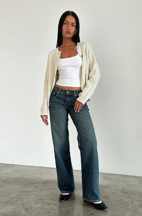 Roja | Straight-Leg Jeans met Lage Taille – Trendy Dames Broek