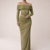Rosa | Maxi dress - Elegante, Uniek, Comfortabel van Luxe Stofmix