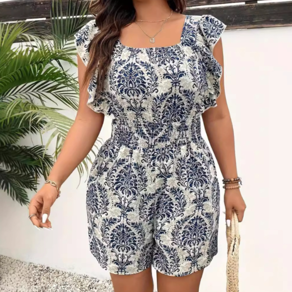 Suzette | Dames Jumpsuit met Print