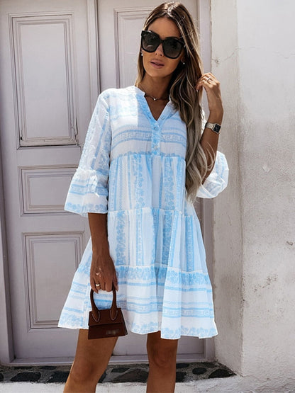 Joela | Boho Jurk met Ruches