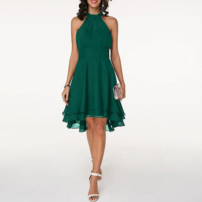 Jalina | Elegante Halter Cocktail Jurk