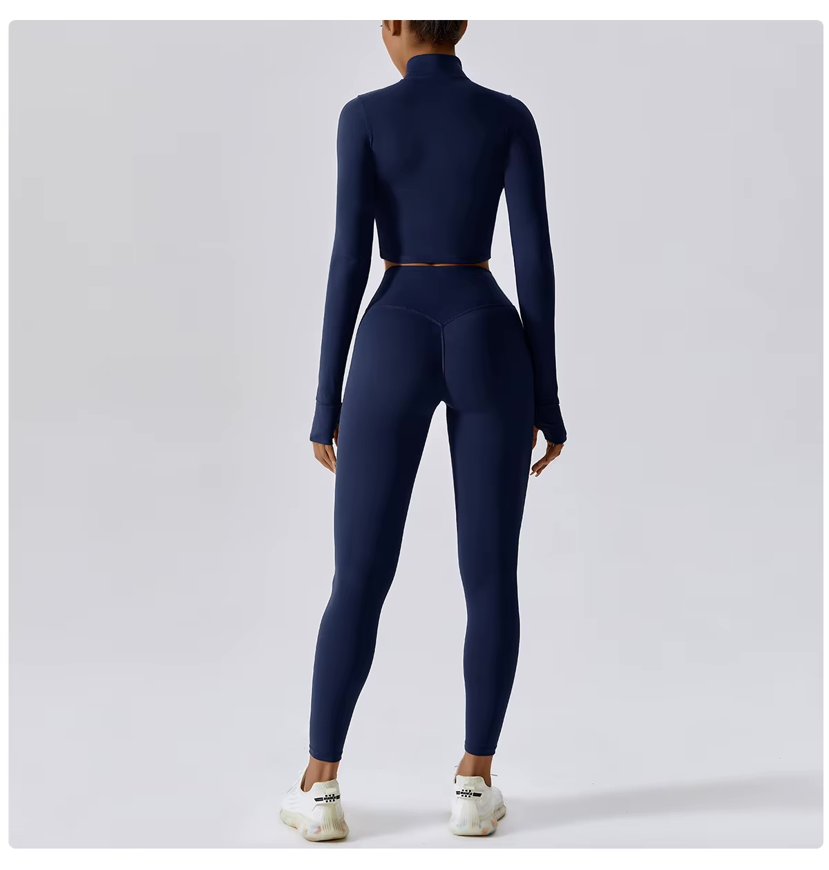 Jolee | 3-Delige Sportset Dames - Cropped Vest, Sport BH en High-Waist Legging