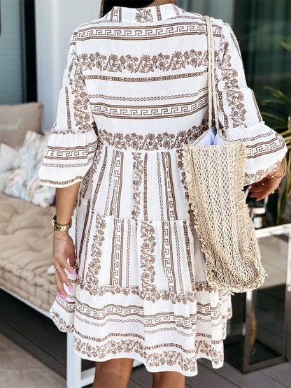 Joela | Boho Jurk met Ruches