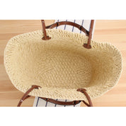 Harper | Grote Raffia Schoudertas voor Dames