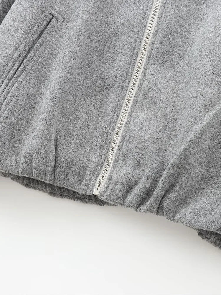 Mexi | Dames Grijze Bomberjas – Losse Fit & Comfortabel