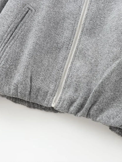 Mexi | Dames Grijze Bomberjas – Losse Fit & Comfortabel