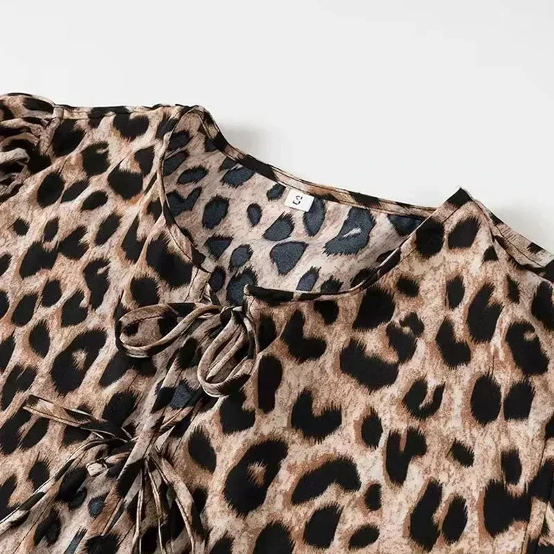 Maddy | Crop Top met Luipaardprint