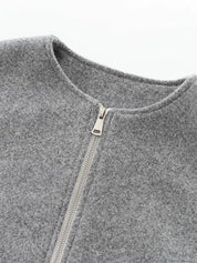 Mexi | Dames Grijze Bomberjas – Losse Fit & Comfortabel