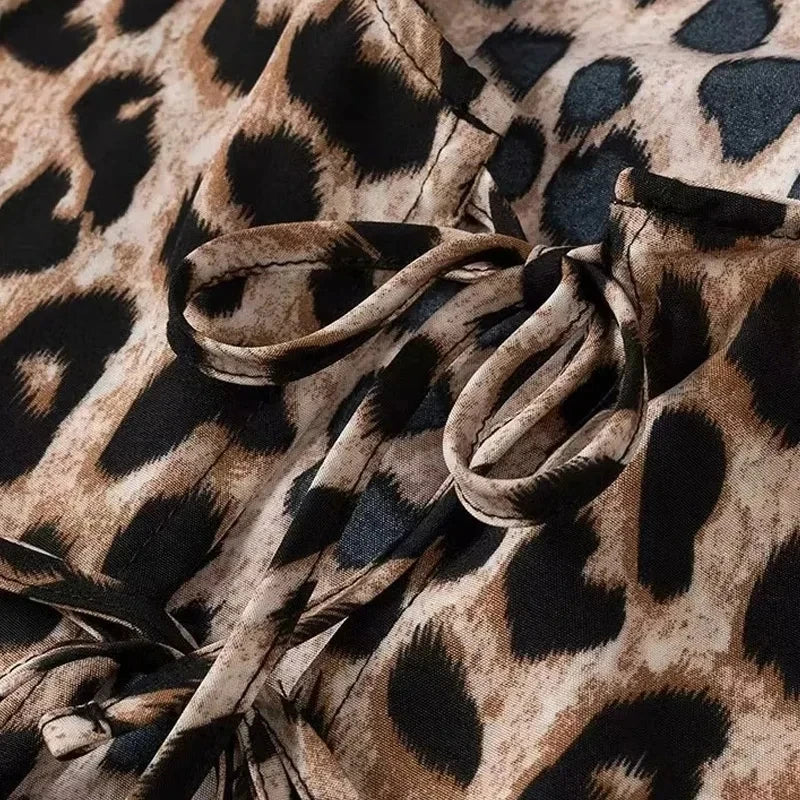 Maddy | Crop Top met Luipaardprint