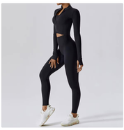 Jolee | 3-Delige Sportset Dames - Cropped Vest, Sport BH en High-Waist Legging