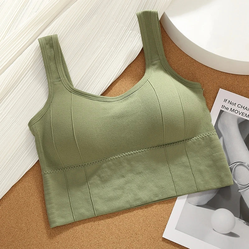 Joëlle | Sport Top van Ribstof – Comfortabele Elastische pasvorm