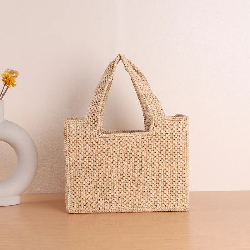 Ann-Marie | Handgemaakte Raffia Strandtas voor Dames