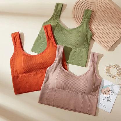 Joëlle | Sport Top van Ribstof – Comfortabele Elastische pasvorm