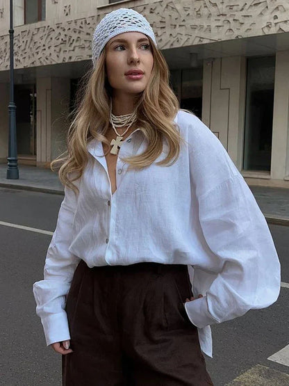 Dewi | Losvallende Dames Blouse – Luchtig en Stijlvol