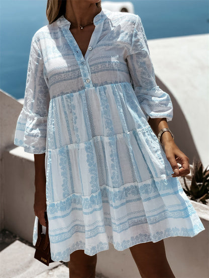Joela | Boho Jurk met Ruches