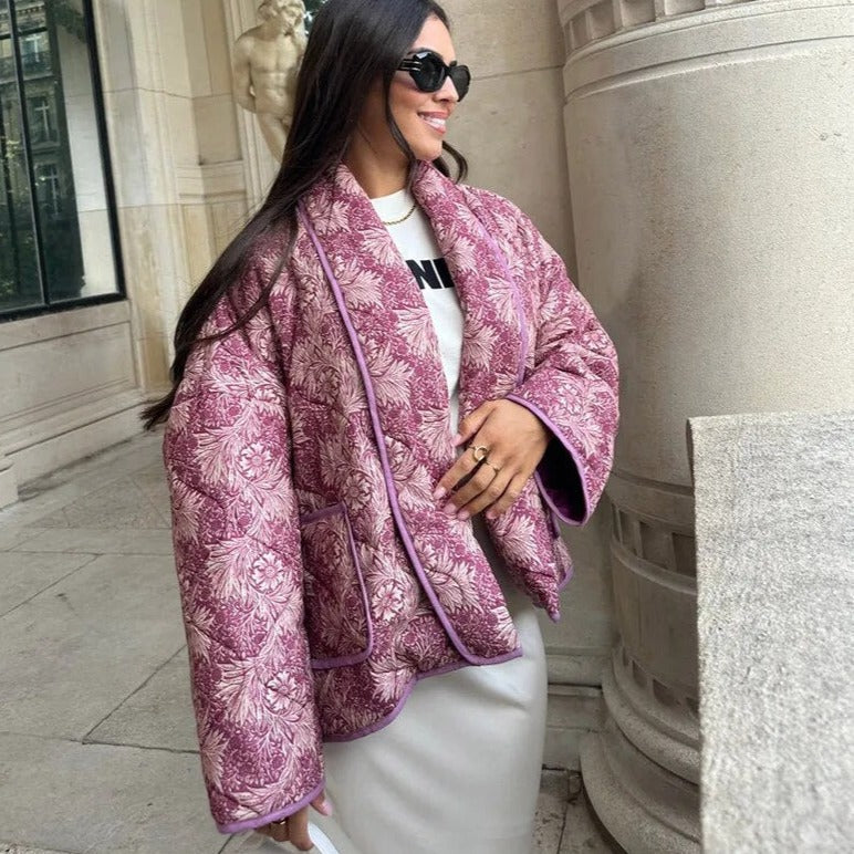 Esma | Elegante Tussenjas Met Print