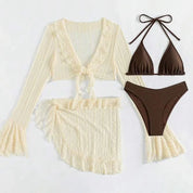 Sjaris | 3-Delige Bikini Set - Bikini & Strand Set Cover Up